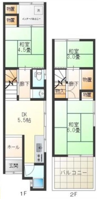 若江本町1丁目中古テラスハウス（オーナーチェンジ）
