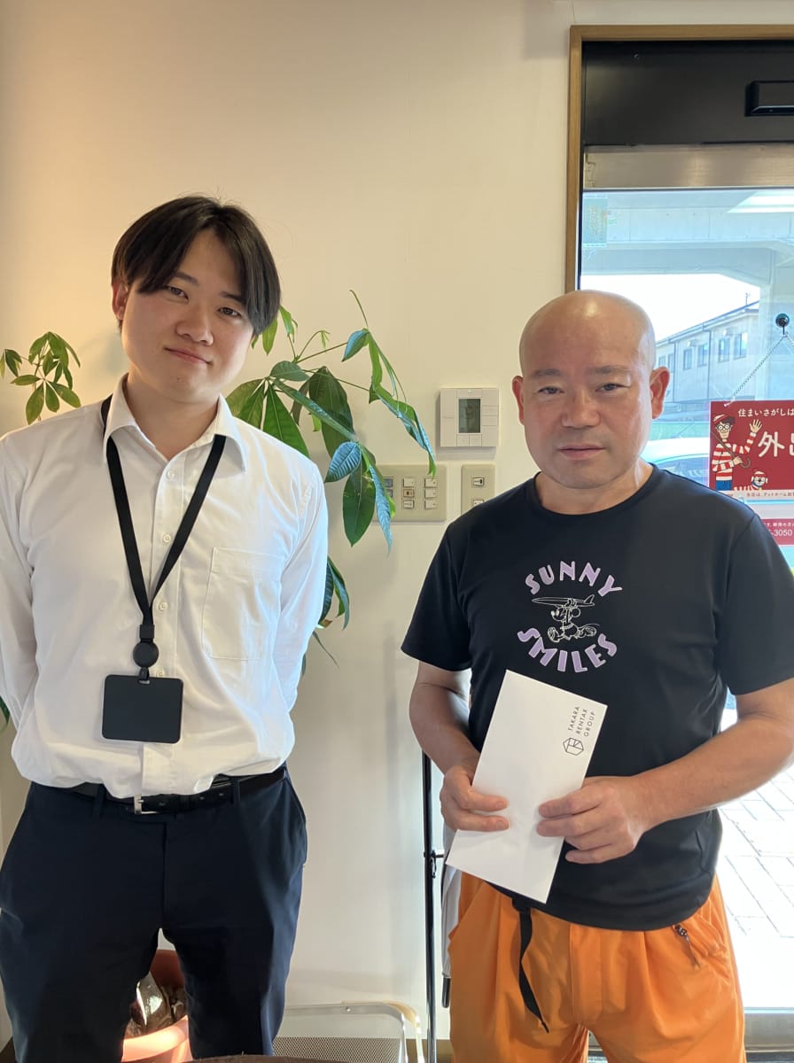 お客様との記念写真です！