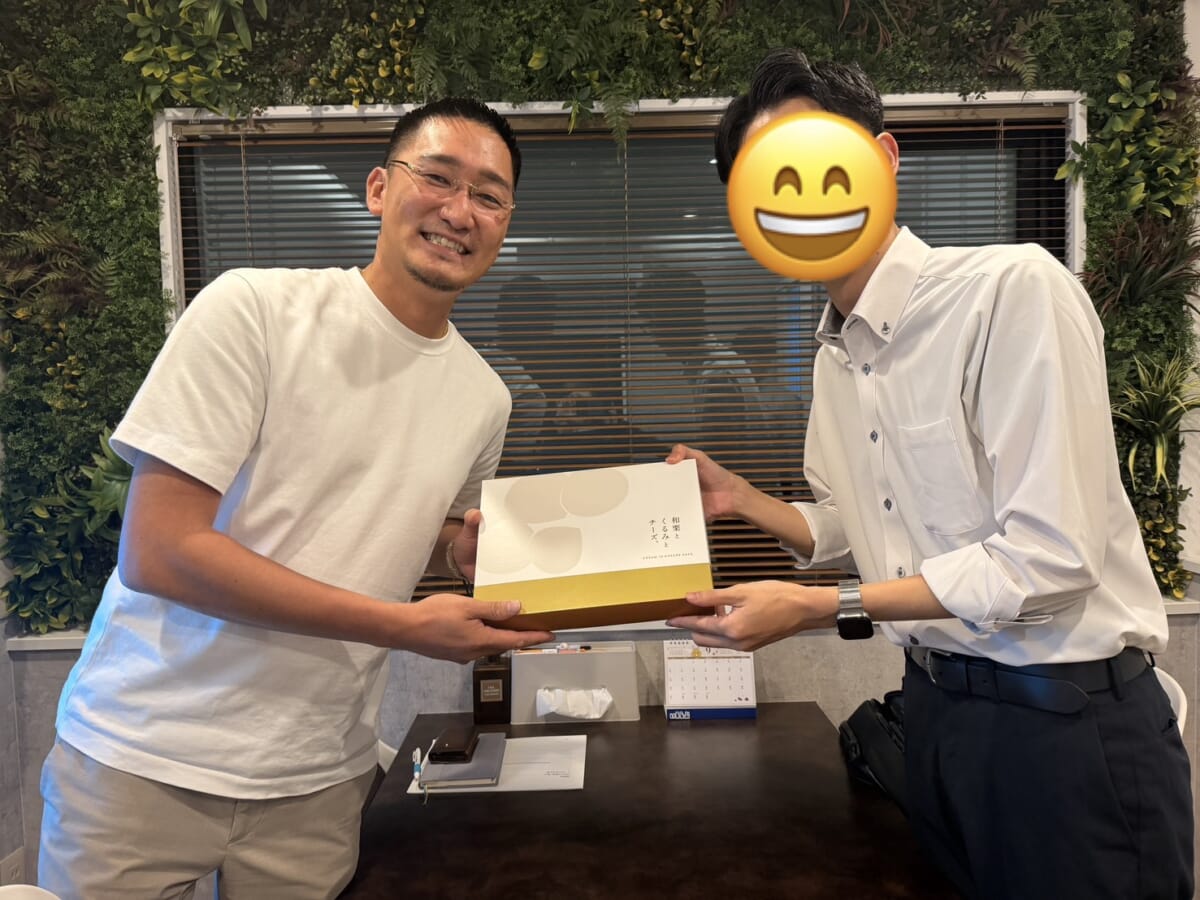 弊社の広告担当者様にいただきました♪